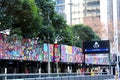 Board of graffiti on the street of Sydney