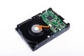 Board harddisk drive is the data storage Royalty Free Stock Photo