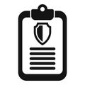 Board key access icon simple vector. Legal process design