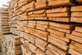 Board pine stack building materials high parallel folded dry building design pattern Royalty Free Stock Photo