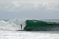 Board surfer rides a wave at Brooks Street, Laguna Beach, California. Royalty Free Stock Photo