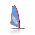 Board Windsurfing icon, Water sport and entertainment.
