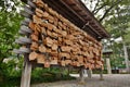 Board of wishes. Omaya shrine. Kanazawa. Ishikawa Prefecture. Japan Royalty Free Stock Photo