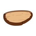 board wooden button cartoon vector illustration