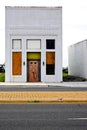 Boarded-up building on the main street of Crisfield, MD Royalty Free Stock Photo