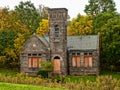 Boarded-up old church Royalty Free Stock Photo