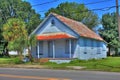 Boarded-Up Residential Home Royalty Free Stock Photo