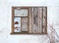 Boarded window Royalty Free Stock Photo