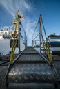 Boarding on the ferry boat. Royalty Free Stock Photo