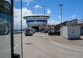 Boarding the ferry boat at Santander Spain