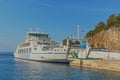 Boarding the ferry in Porozina port Cres Croatia