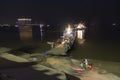 Boarding ferryboat at Mekong river in Phnom Penh, Cambodia