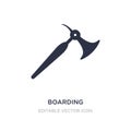 boarding icon on white background. Simple element illustration from Weapons concept