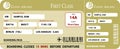 Boarding Pass First Class Royalty Free Stock Photo