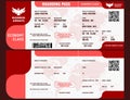 Logo Airlines & Blank Boarding pass Royalty Free Stock Photo