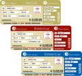 Boarding Pass Set Royalty Free Stock Photo