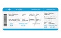 Boarding pass ticket template. Airplane ticket. online Booking airline ticket concept