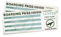 Boarding pass tickets Royalty Free Stock Photo