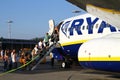 Boarding Ryanair Royalty Free Stock Photo