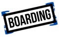 Boarding sticker stamp Royalty Free Stock Photo