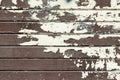 Boards of an old wooden fence with worn out paint Royalty Free Stock Photo