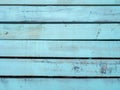 Boards painted blue. Wood background. Wall made of natural material. Shabby surface.