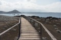 Boardwalk on Bartolome Island, Galapagos Island, Ecuador