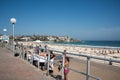 Boardwalk and Bondi Beach Royalty Free Stock Photo