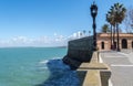 Boardwalk of Cadiz, Genoves Park, Andalusia, Spain Royalty Free Stock Photo