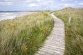 Boardwalk coastal path.