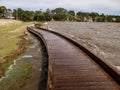 Boardwalk at Currituck Heritage Park Royalty Free Stock Photo