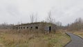 Boardwalk along an abandoned army depot in Paljasaare peninsula near Tallinn