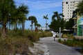 Boardwalk at the Gulf of Mexico in St Pete Beach, Florida Royalty Free Stock Photo