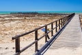 Boardwalk at Hamelin Pool - Denham Royalty Free Stock Photo