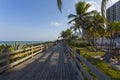 South Beach in late afternoon sunshine, Miami Beach, Miami, Florida