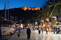 Boardwalk at Hvar, Croatia Royalty Free Stock Photo