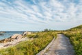 Boardwalk at Keji Seaside trail Royalty Free Stock Photo