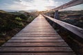 Boardwalk leading to Sunset