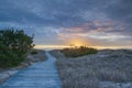 Boardwalk Through Dunes and Grasses Salvo NC