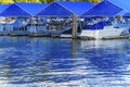 Boardwalk Marina Piers Boats Reflection Lake Coeur d`Alene Idaho