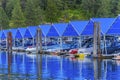 Boardwalk Marina Piers Boats Reflection Lake Coeur d`Alene Idaho