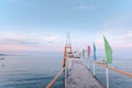 Boardwalk at Morong Beach, Bataan, Philippines Royalty Free Stock Photo