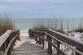 Boardwalk Over Florida Sand Dunes Royalty Free Stock Photo