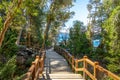 Boardwalk path at Arrayanes National Park - Villa La Angostura, Patagonia, Argentina