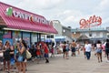 Boardwalk at Rehoboth Beach in Delaware Royalty Free Stock Photo