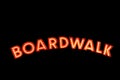 Boardwalk sign Royalty Free Stock Photo