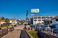 Boardwalk and streets of seaside resort Pismo Beach Royalty Free Stock Photo