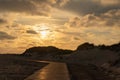 Boardwalk to the beach at SPO Royalty Free Stock Photo