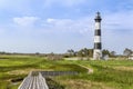 Boardwalk to Bodie Island Lighthouse Royalty Free Stock Photo