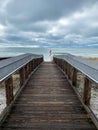 Boardwalk to Henderson State Park beach in Destin, Florida. Royalty Free Stock Photo